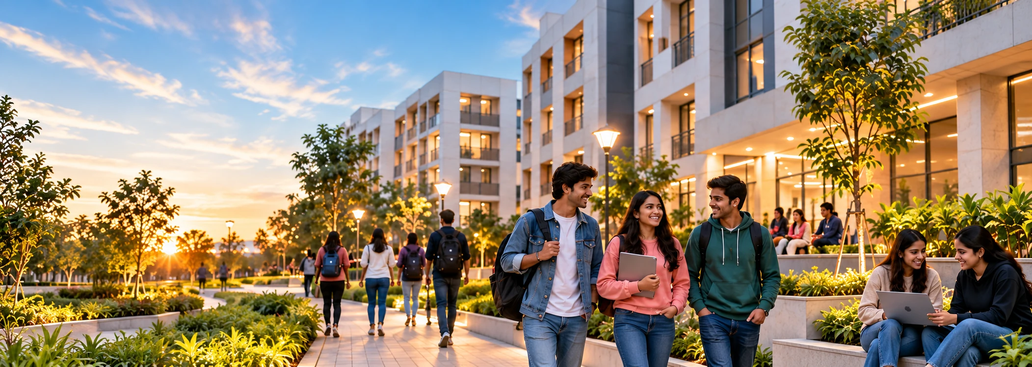 Integrated campus services and managed student living